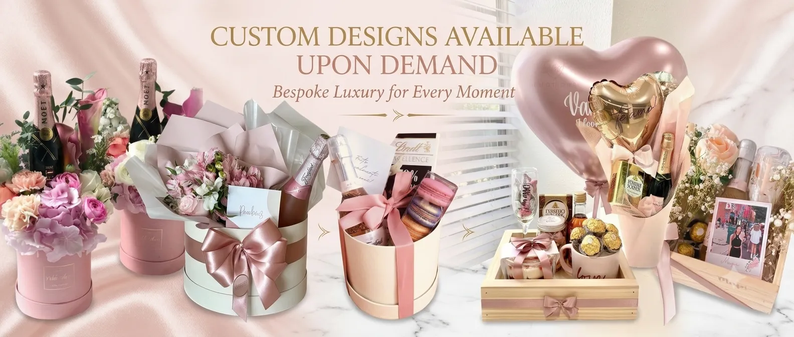 Custom floral designs and bespoke luxury arrangements available upon request at Ward & More in Beirut